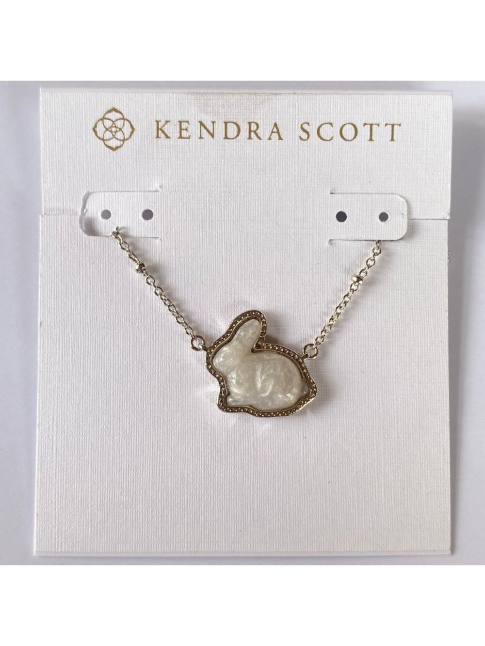 Kendra Scott Bunny Silver Short Pendant Necklace